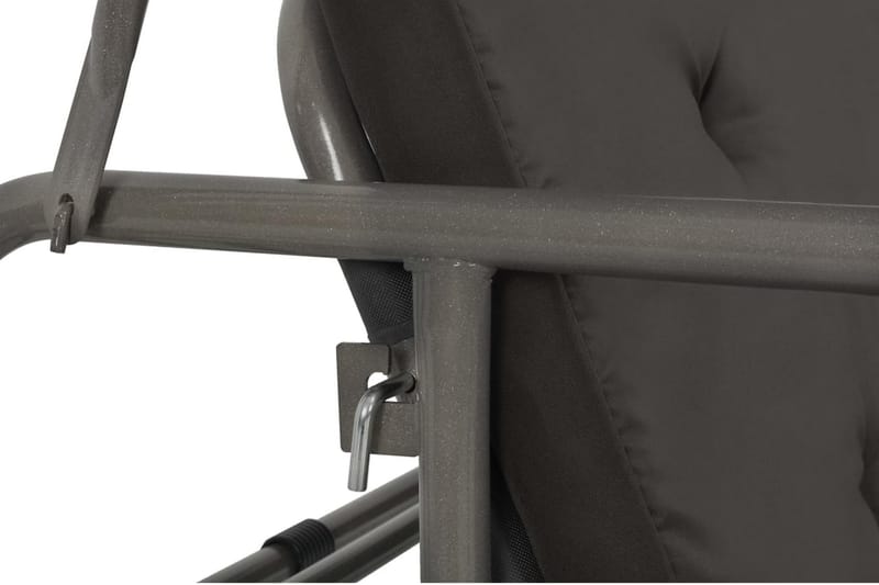 Hammock med tak antracit 198x120x205 cm stål - Grå - Utemöbler - Utesoffor & bänkar - Hammock