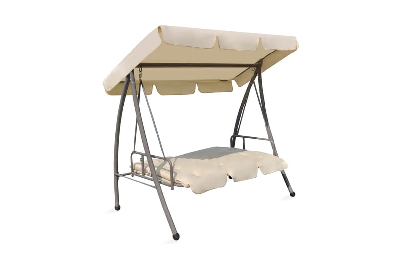 Hammock med tak sandvit - Vit - Utemöbler - Utesoffor & bänkar - Hammock