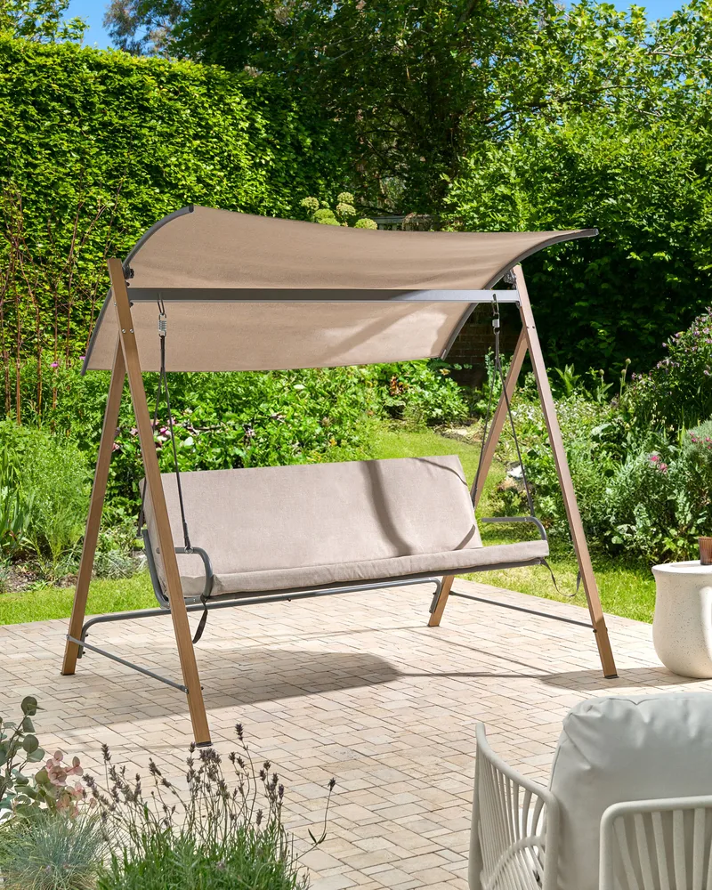 Hammock utomhus Bonagia Stål - Beige/Grå/Brun - Utemöbler - Utesoffor & bänkar - Hammock