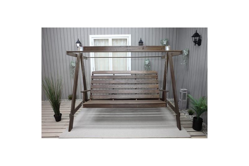 Hammock Pelle med Tak - Brun & Beige - Utemöbler - Utesoffor & bänkar - Hammock