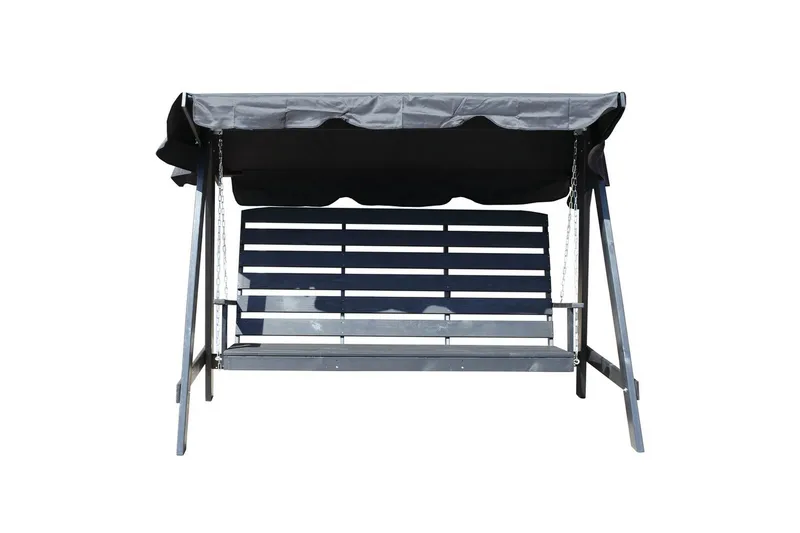 Hammock Pelle med Tak - Svart & Svart - Utemöbler - Utesoffor & bänkar - Hammock