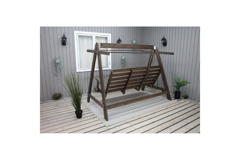 Hammock Pelle med Tak - Brun & Beige - Utemöbler - Utesoffor & bänkar - Hammock