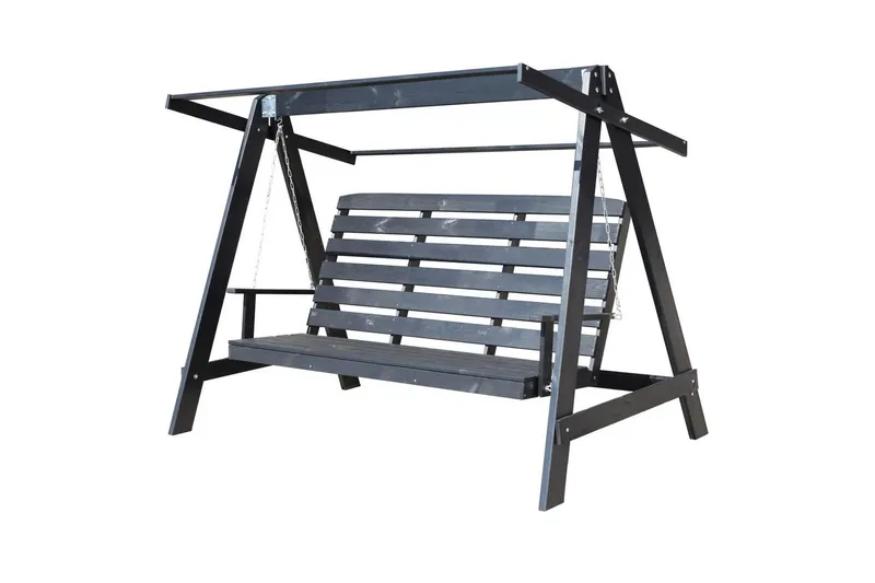 Hammock Pelle med Tak - Svart & Svart - Utemöbler - Utesoffor & bänkar - Hammock