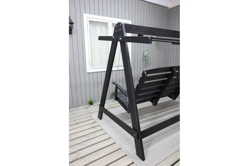 Hammock Pelle med Tak - Svart & Svart - Utemöbler - Utesoffor & bänkar - Hammock