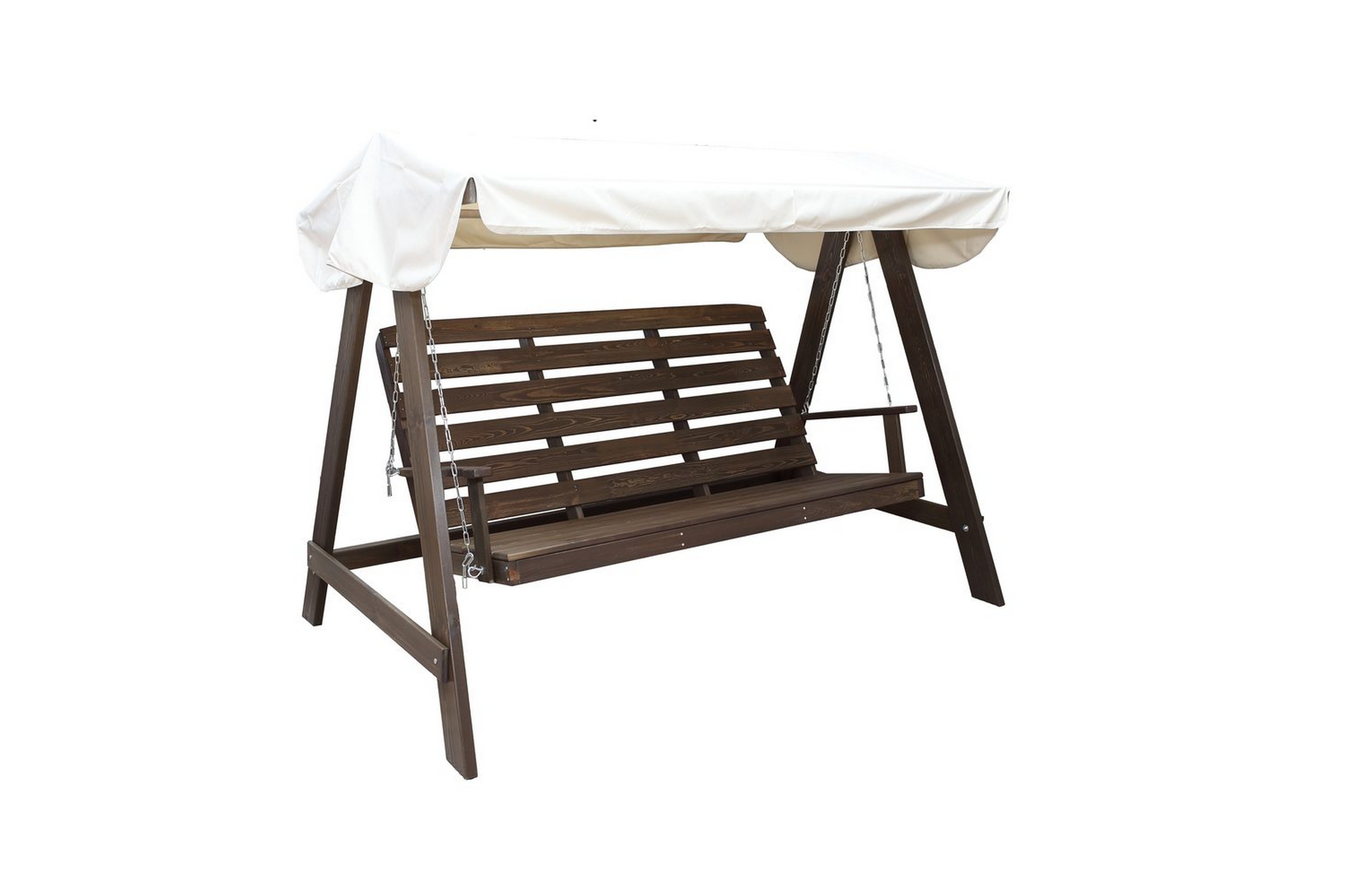 hammock pelle med tak - brun & beige