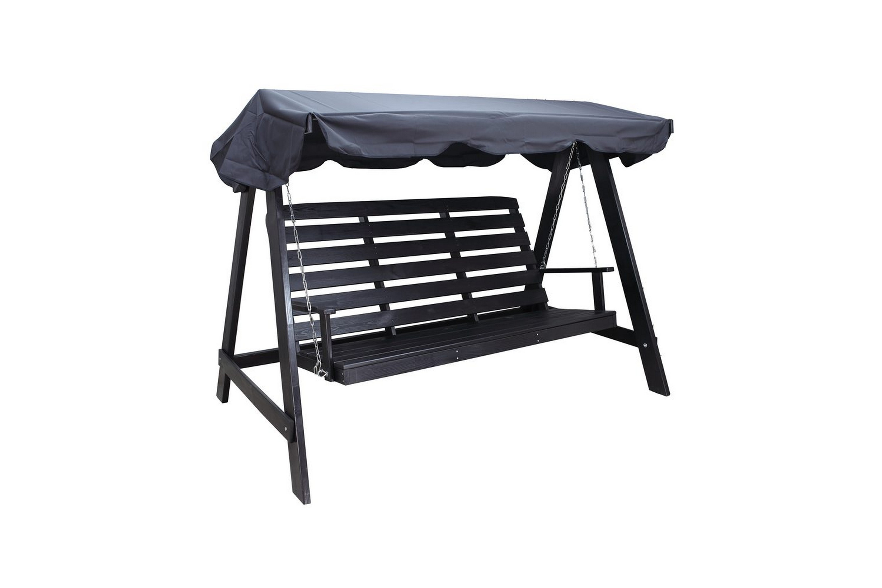 hammock pelle med tak - svart & svart