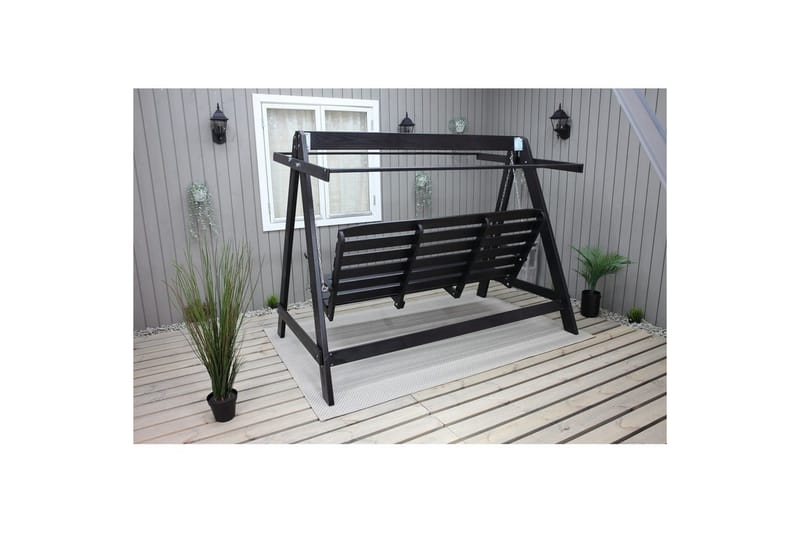 Hammock Pelle med Tak - Svart & Svart - Utemöbler - Utesoffor & bänkar - Hammock