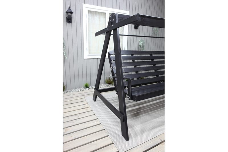 Hammock Pelle med Tak - Svart & Svart - Utemöbler - Utesoffor & bänkar - Hammock