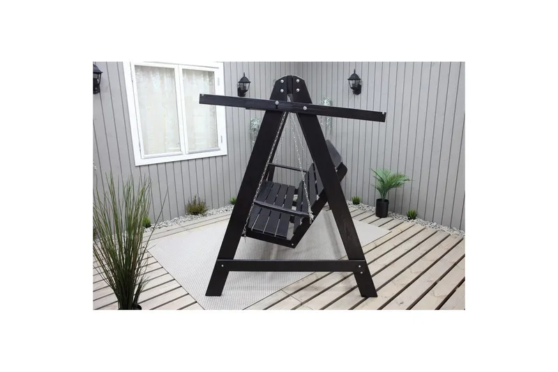 Hammock Pelle med Tak - Svart & Svart - Utemöbler - Utesoffor & bänkar - Hammock