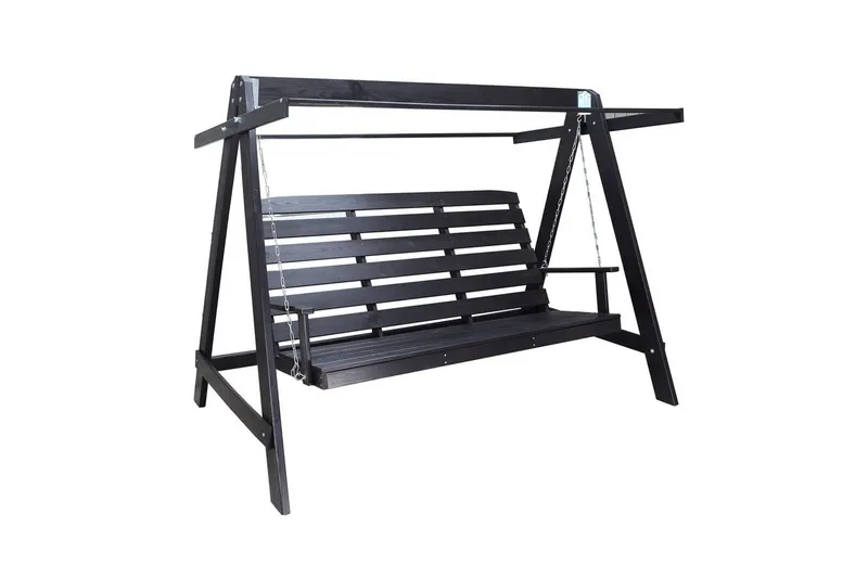 Hammock Pelle med Tak - Svart & Svart - Utemöbler - Utesoffor & bänkar - Hammock