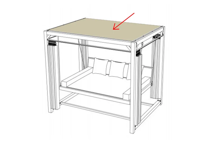 Barcelona Hammocktak Beige - Utemöbler - Utesoffor & bänkar - Hammock - Hammocktak
