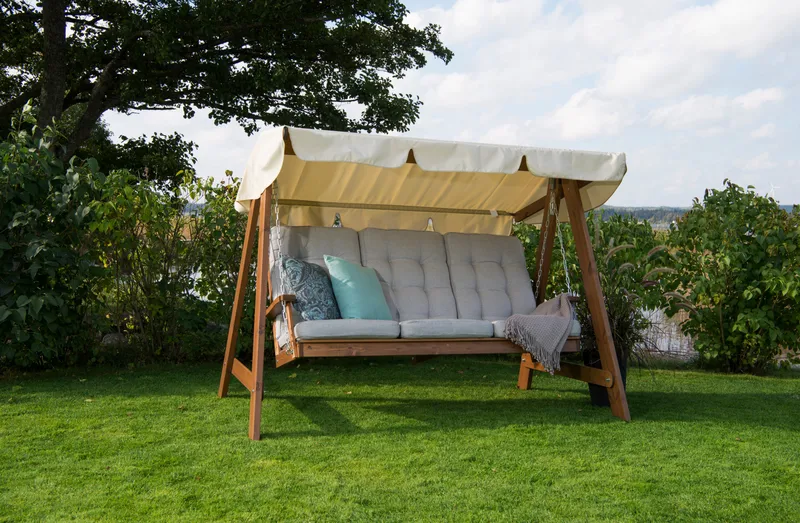 Hammocktak Hillerstorp Dalom Slöinge - Beige - Utemöbler - Utesoffor & bänkar - Hammock