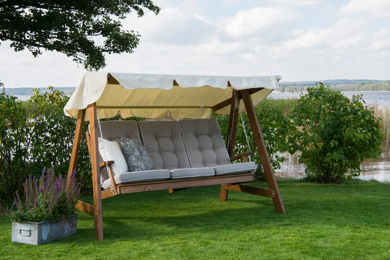 Hammocktak Hillerstorp Dalom Slöinge - Beige - Utemöbler - Utesoffor & bänkar - Hammock
