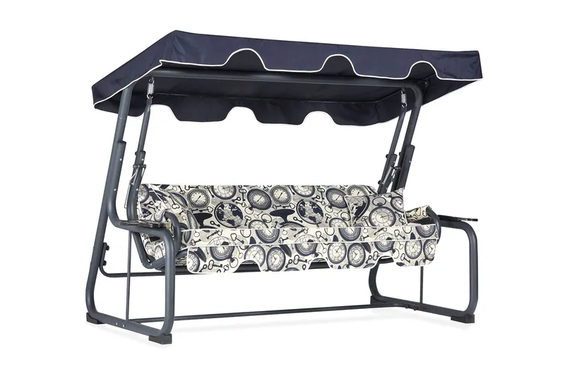 Junceus 3-sits Hammock med Tak - Flerfärgad - Utemöbler - Utesoffor & bänkar - Hammock