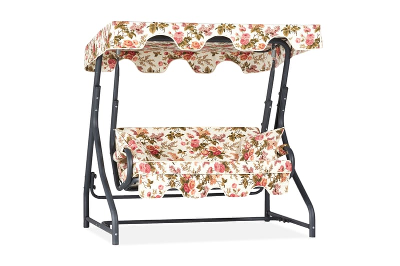 LAZIUKI 2-sits Hammock med Tak Grå - Utemöbler - Utesoffor & bänkar - Hammock