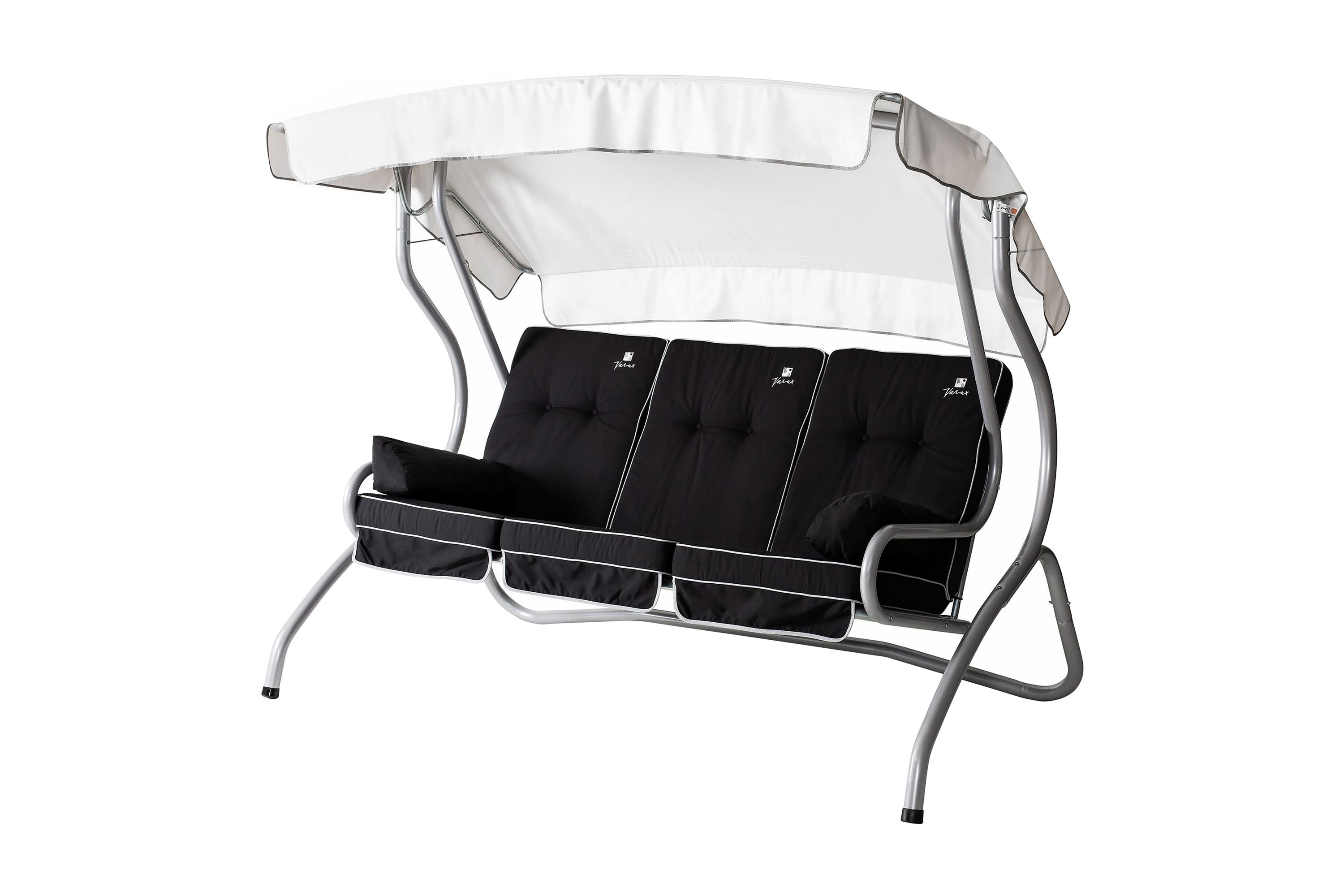 monica 71b-1 3-sits hammock grå/svart - varax