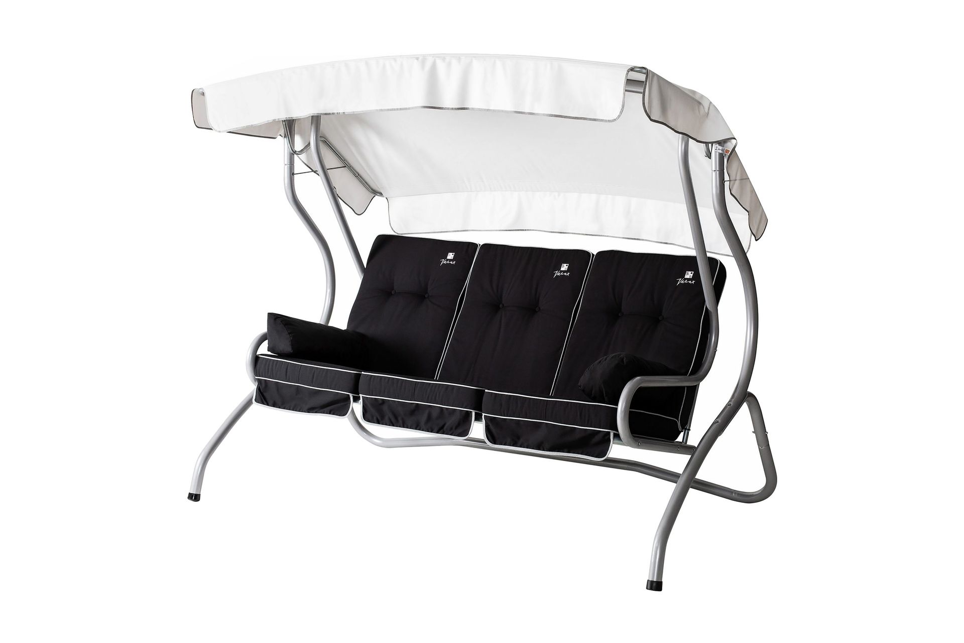 monica 71b-1 3-sits hammock grå/svart - varax