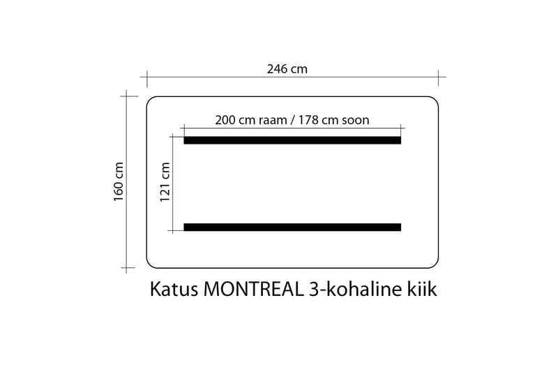 Montreal 3 Hammocktak - Utemöbler - Utesoffor & bänkar - Hammock