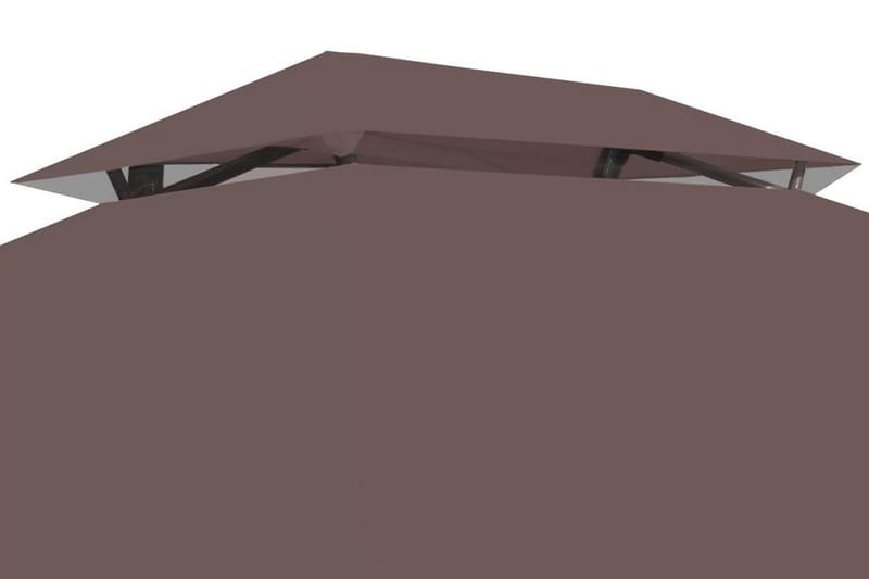 Paviljong med hammock kaffebrun - Brun - Utemöbler - Utesoffor & bänkar - Hammock