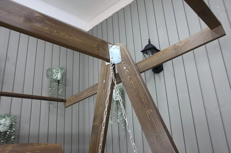 Pelle 3-sits Hammock utan tak - Brun - Utemöbler - Utesoffor & bänkar - Hammock