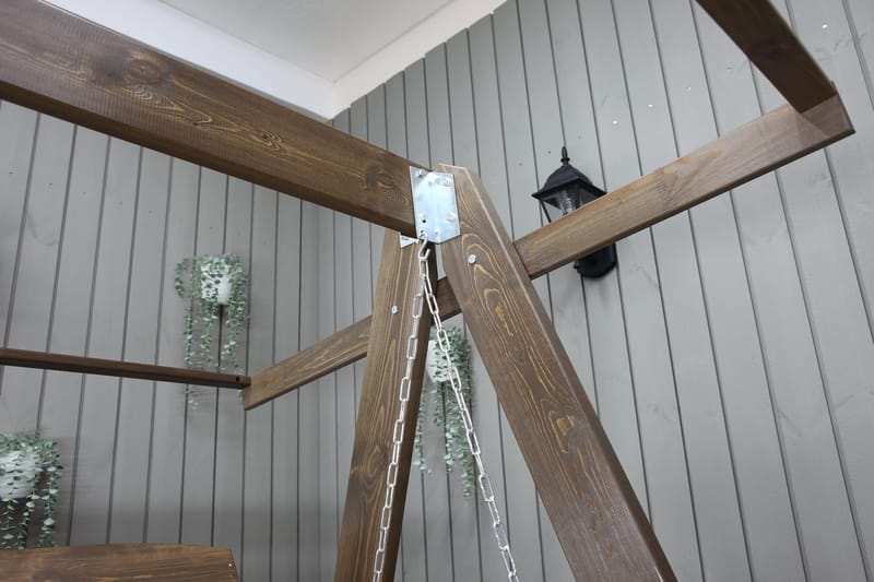 Pelle 3-sits Hammock utan tak - Brun - Utemöbler - Utesoffor & bänkar - Hammock