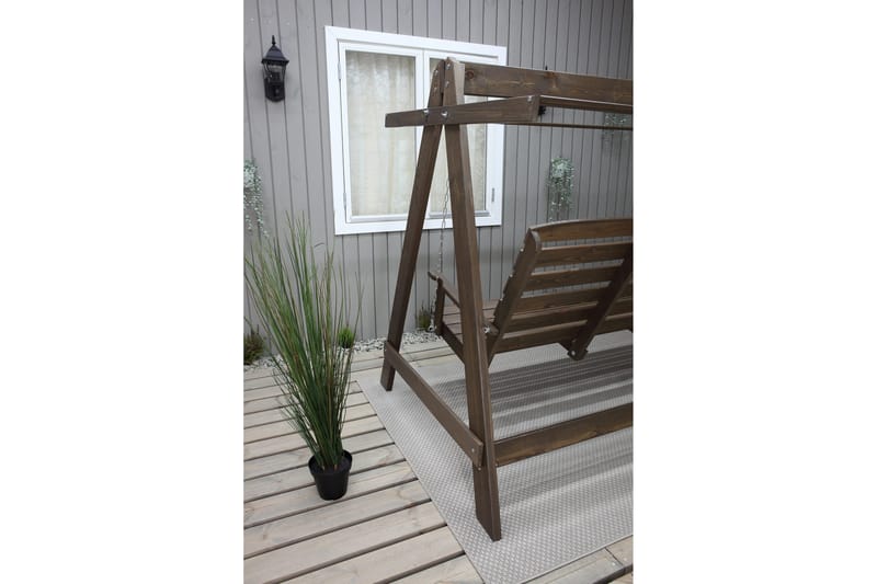 Pelle 3-sits Hammock utan tak - Brun - Utemöbler - Utesoffor & bänkar - Hammock