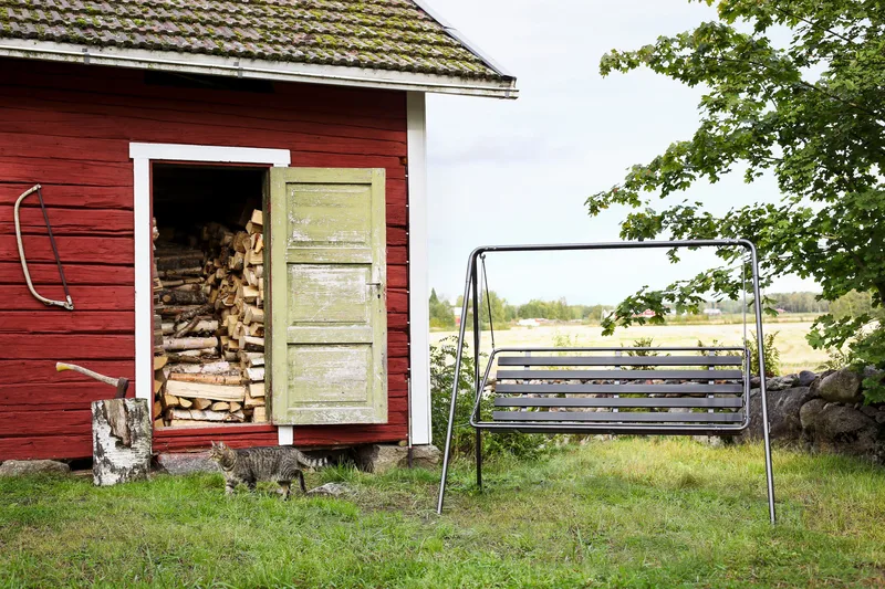 Retro 3-sits hammock, grå stomme - Varax - Utemöbler - Utesoffor & bänkar - Hammock
