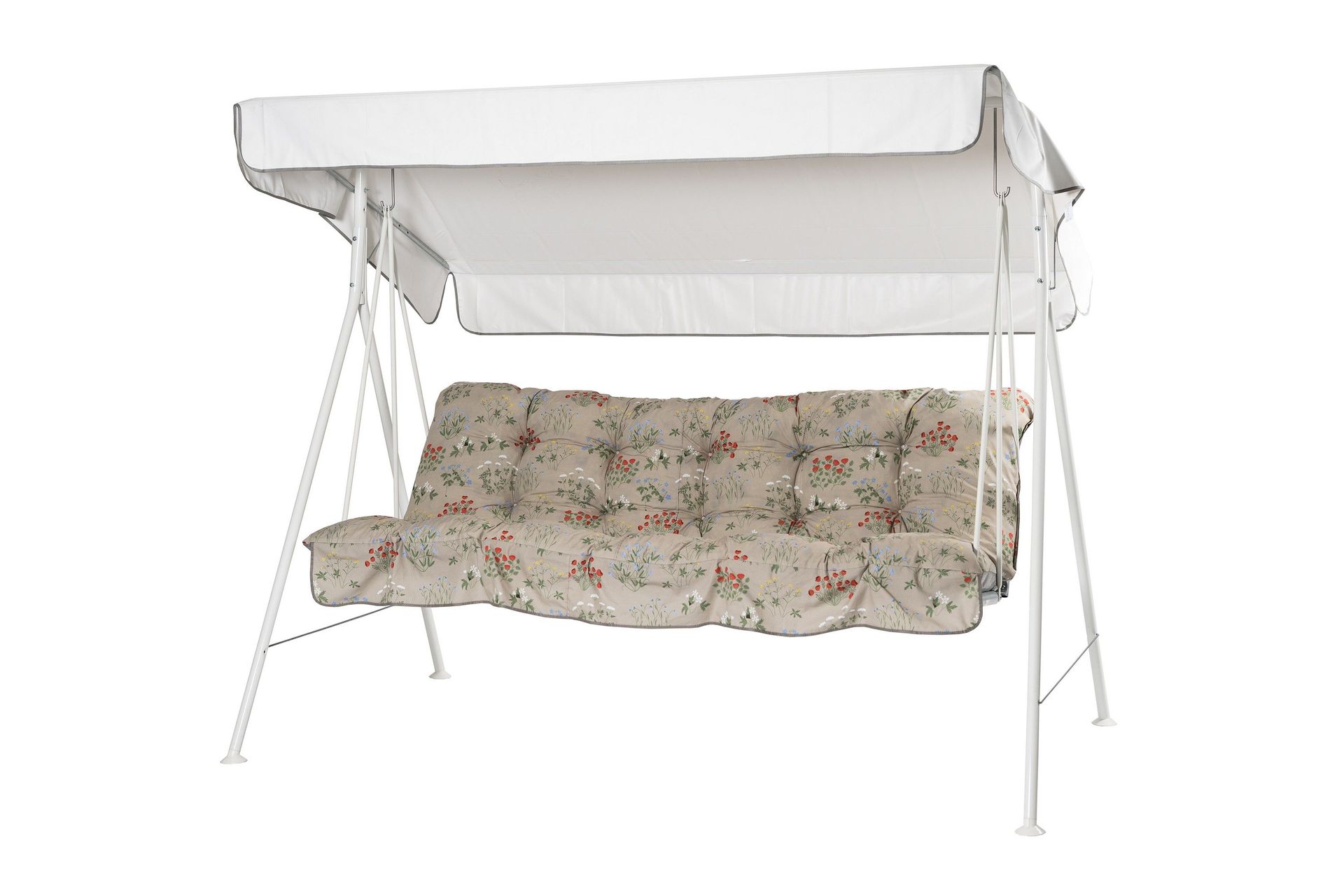 riviera komplett hammock 190 cm - vit/blommig