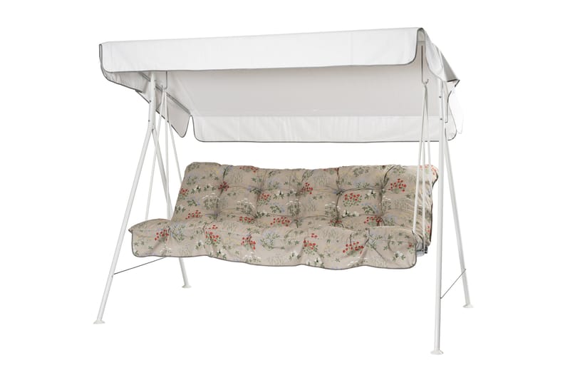 Riviera Komplett Hammock 190 cm - Vit/Blommig - Utemöbler - Utesoffor & bänkar - Hammock - Hammockställning