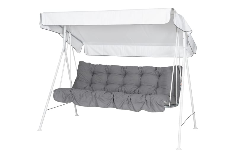 Riviera Komplett Hammock 190 cm - Vit/Grå - Utemöbler - Utesoffor & bänkar - Hammock - Hammockställning
