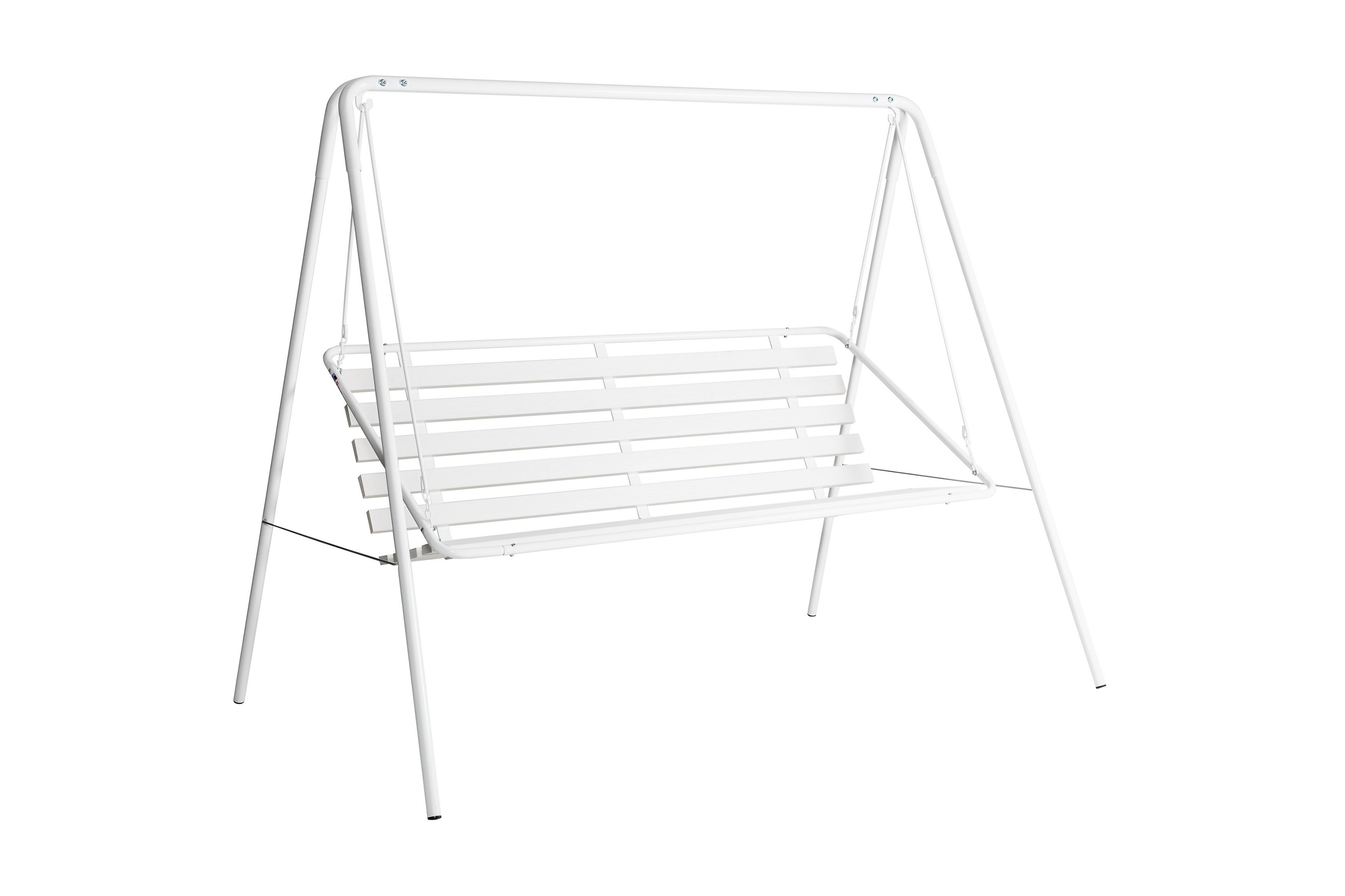 suvisaari 3-sits trädgårdsgunga vit - varax