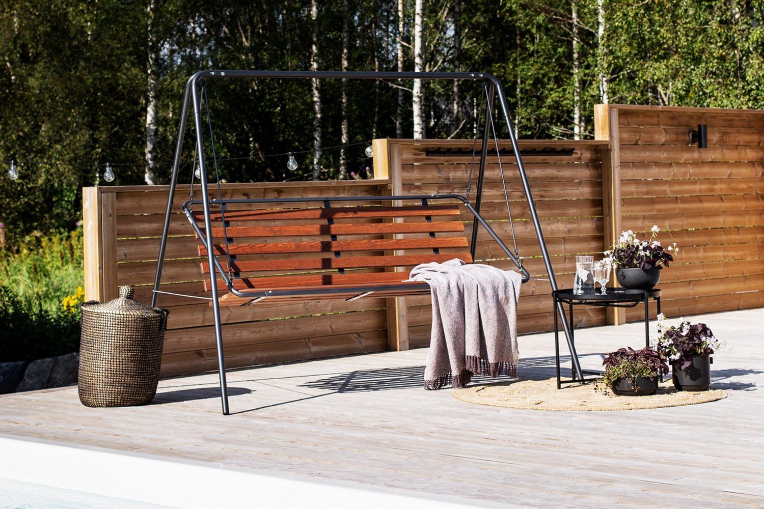 suvisaari 3- pers. trädgårdsgunga, cappuccino -
