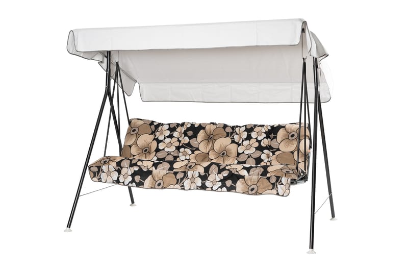 Teneriffa Komplett Hammock 190 cm - Grå/Blommig - Utemöbler - Utesoffor & bänkar - Hammock - Hammockställning