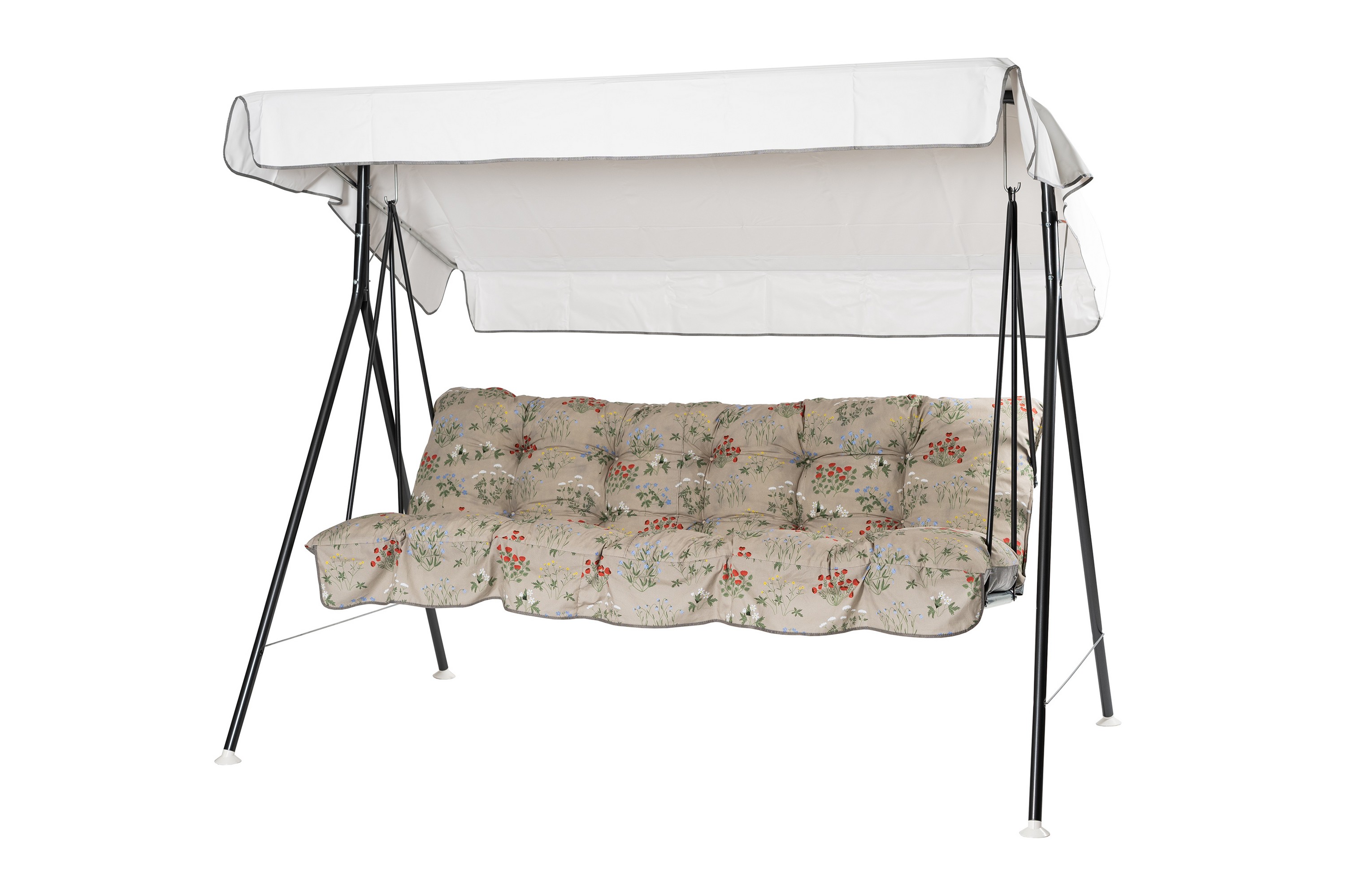 teneriffa komplett hammock 190 cm - grå/blommig