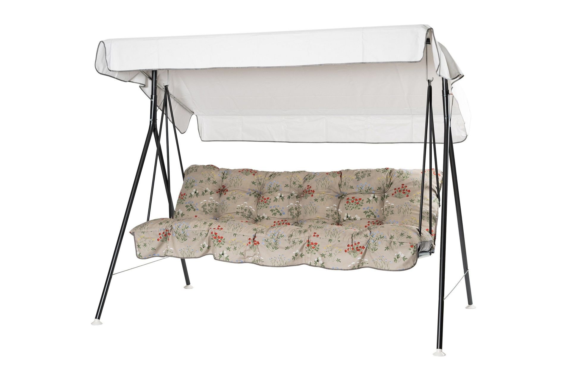 teneriffa komplett hammock 190 cm - grå/blommig