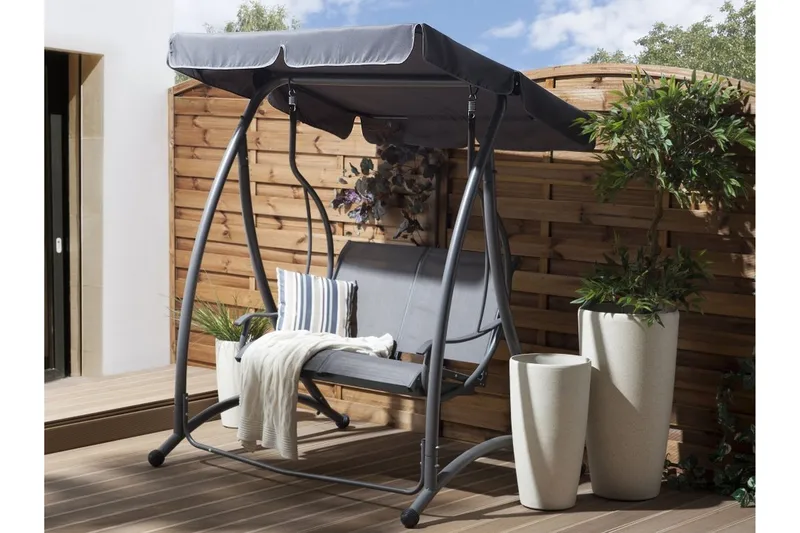 Tesero Hängsoffa 146 cm - Grå - Utemöbler - Utesoffor & bänkar - Hammock