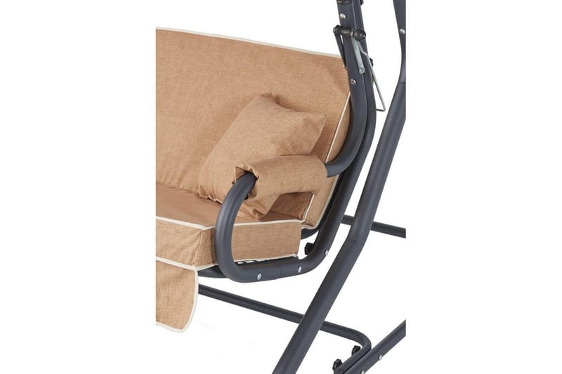 Trädgårds Trippel Gungstol Gowanda (200 x 165 x 110 cm) Beige - Beige - Utemöbler - Utesoffor & bänkar - Hammock