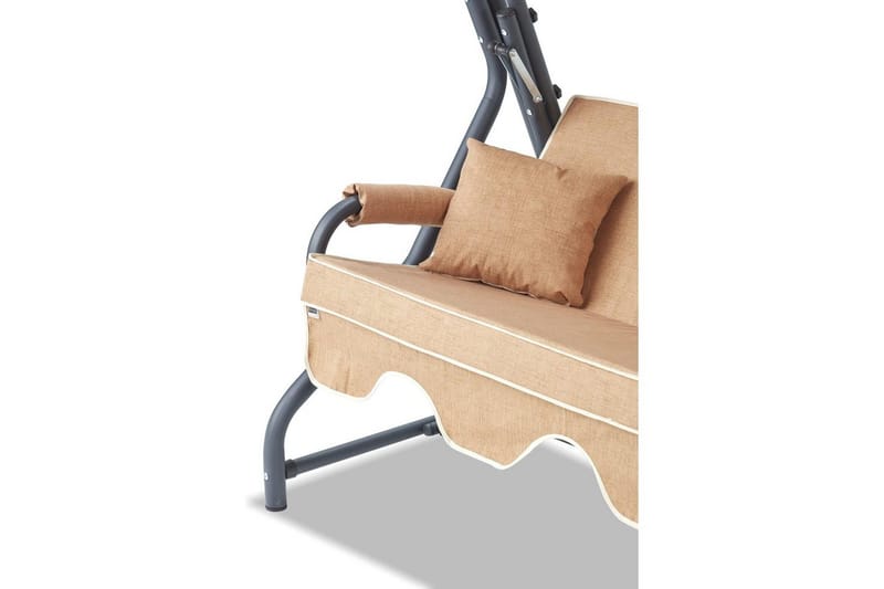 Trädgårds Trippel Gungstol Gowanda (200 x 165 x 110 cm) Beige - Beige - Utemöbler - Utesoffor & bänkar - Hammock