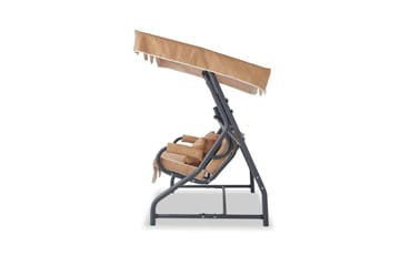 Trädgårds Trippel Gungstol Gowanda (200 x 165 x 110 cm) Beige - Beige - Utemöbler - Utesoffor & bänkar - Hammock