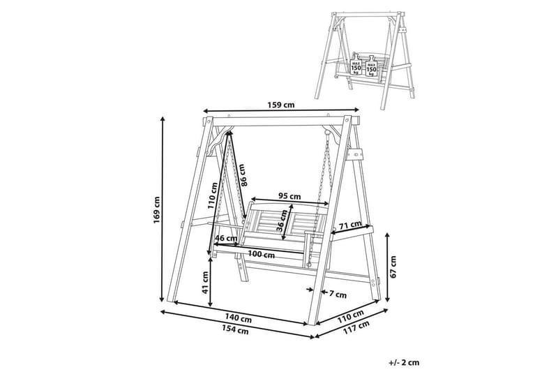 Trädgårdsgunga Nerito - Utemöbler - Utesoffor & bänkar - Hammock