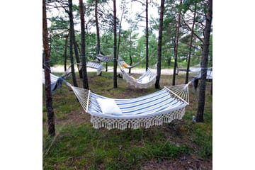 Hängmatta Romance Blårandig - Blå/Vit - Utemöbler - Utesoffor & bänkar - Hängmattor