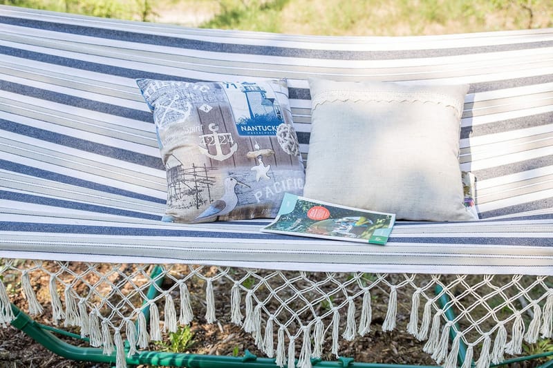 Hängmatta Romance Blårandig - Blå/Vit - Utemöbler - Utesoffor & bänkar - Hängmattor