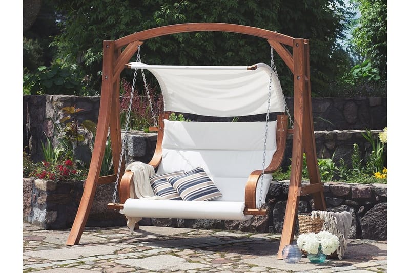 Aprilia Hängsoffa 202 cm - Vit - Utemöbler - Utesoffor & bänkar - Hängsoffor