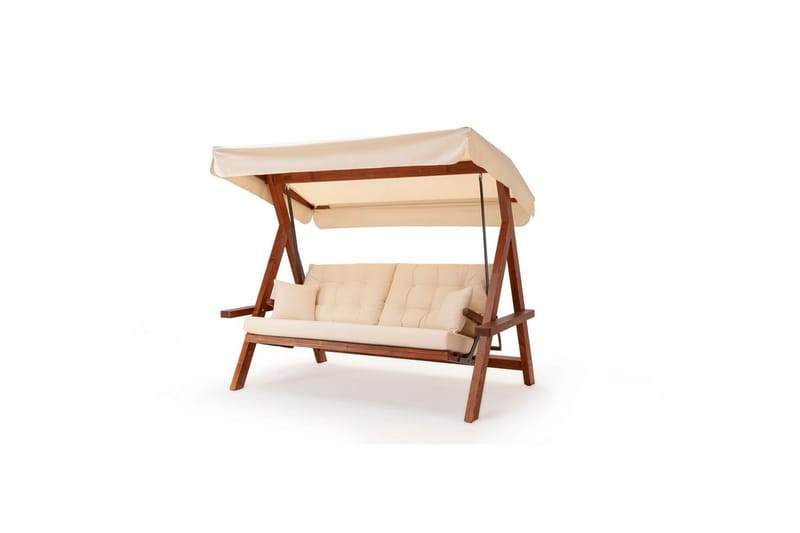 Hazim Hängsoffa Utomhus 3-sits - Natur/Beige - Utemöbler - Utesoffor & bänkar - Hängsoffor
