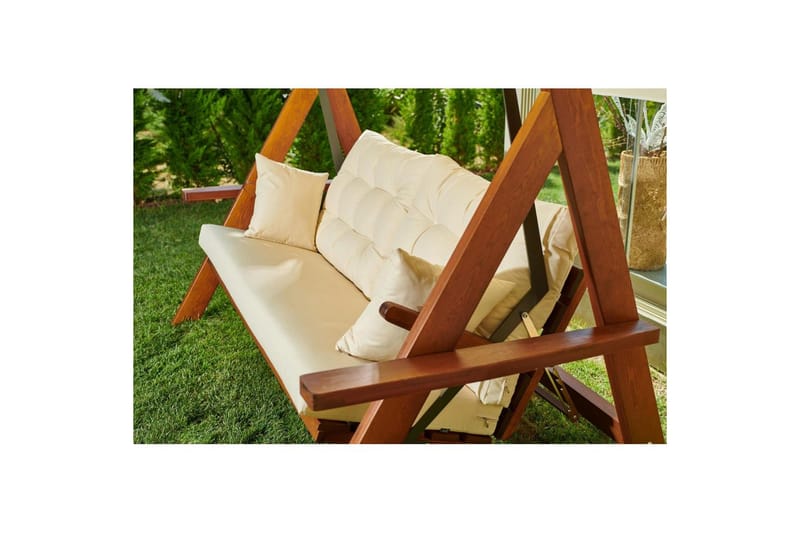 Hazim Hängsoffa Utomhus 3-sits - Natur/Beige - Utemöbler - Utesoffor & bänkar - Hängsoffor
