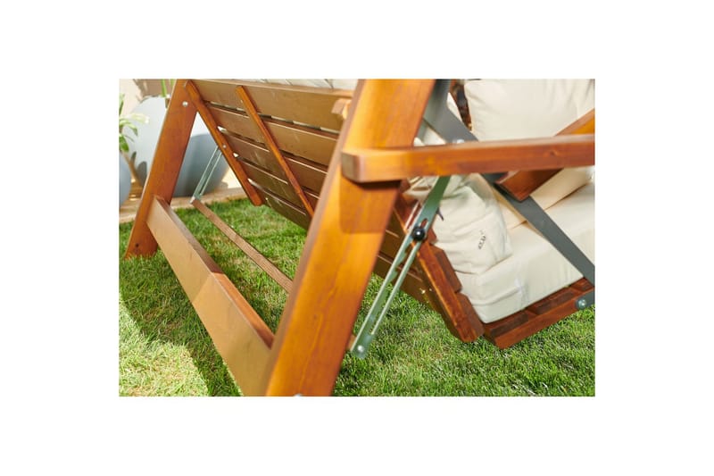 Hazim Hängsoffa Utomhus 3-sits - Natur/Beige - Utemöbler - Utesoffor & bänkar - Hängsoffor