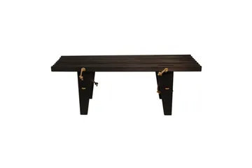 Hillerstorp Ecobench Bänk Utomhus 120 cm Furu Svart Oljad
