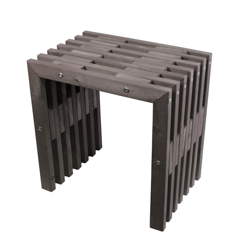 Hillerstorp EcoFurn Bänk Utomhus 45 cm Furu grå oljad, Furu grå oljad