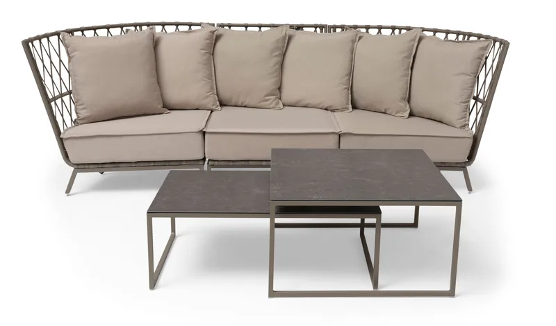 Hillerstorp Jet Set Loungesoffa 3-Sits - Beige - Utemöbler - Utesoffor & bänkar - Loungesoffa