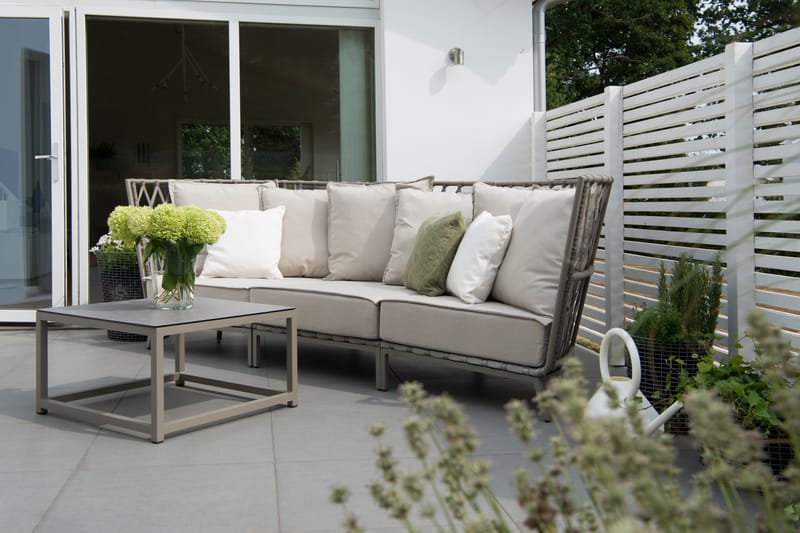 Hillerstorp Jet Set Loungesoffa 3-Sits - Beige - Utemöbler - Utesoffor & bänkar - Loungesoffa